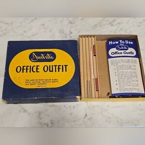 Old, Vintage Office Outfit Custom Stamp Set